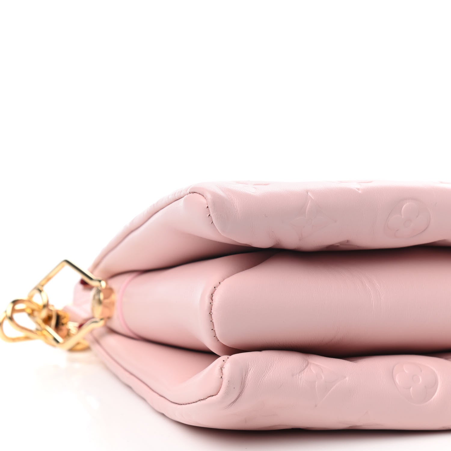 Louis Vuitton Lambskin Embossed Monogram Coussin PM Rose 6 of 7