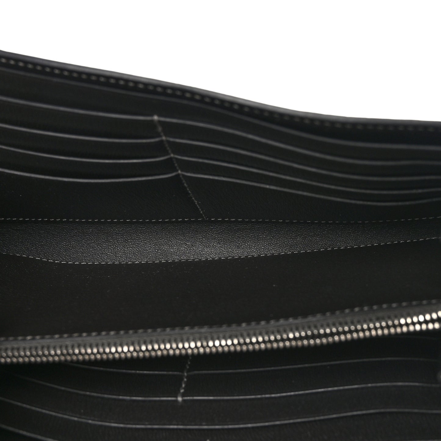 Shiny Alligator Constance Long Wallet Graphite