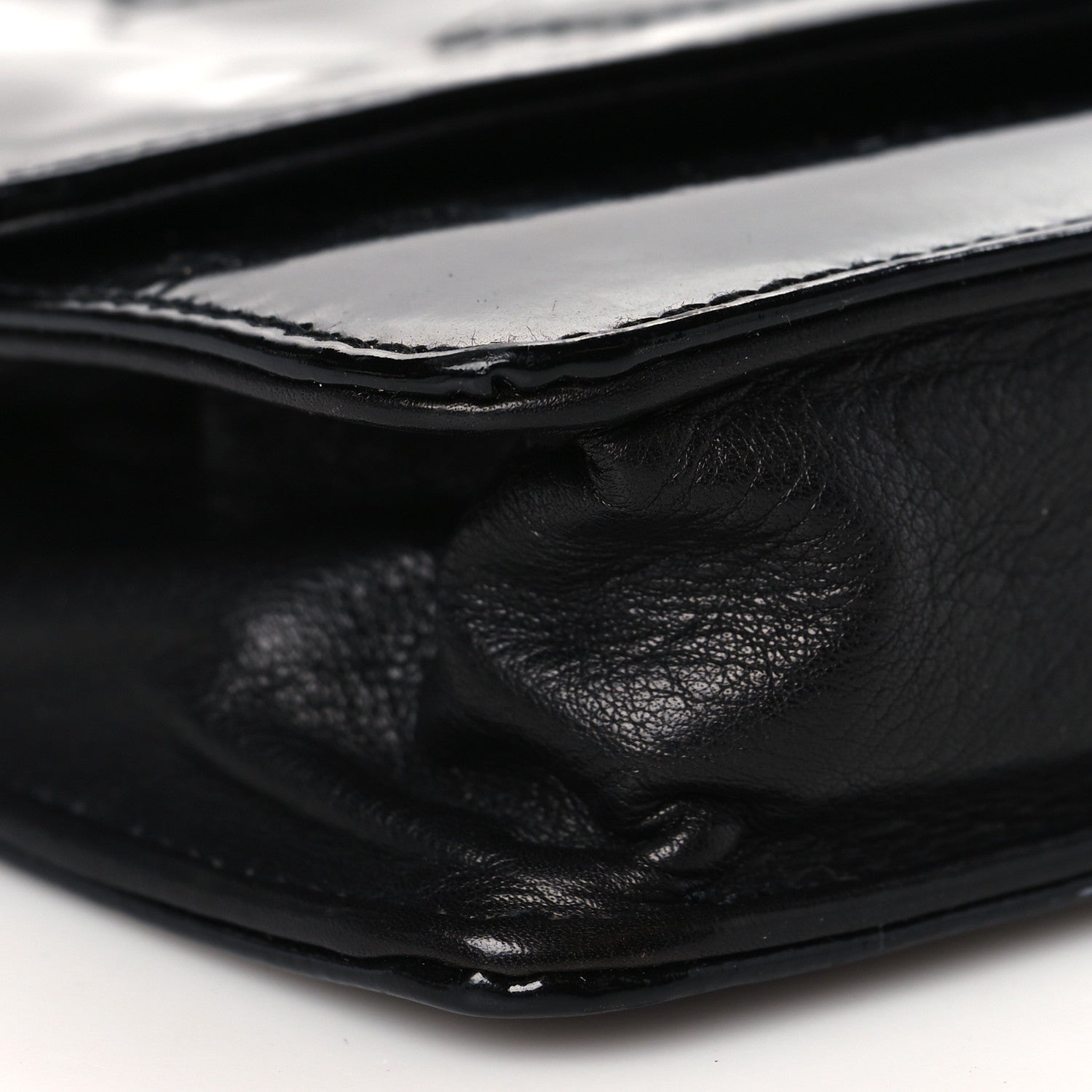 Chanel Patent Timeless CC Wallet On Chain WOC Black 8 of 11