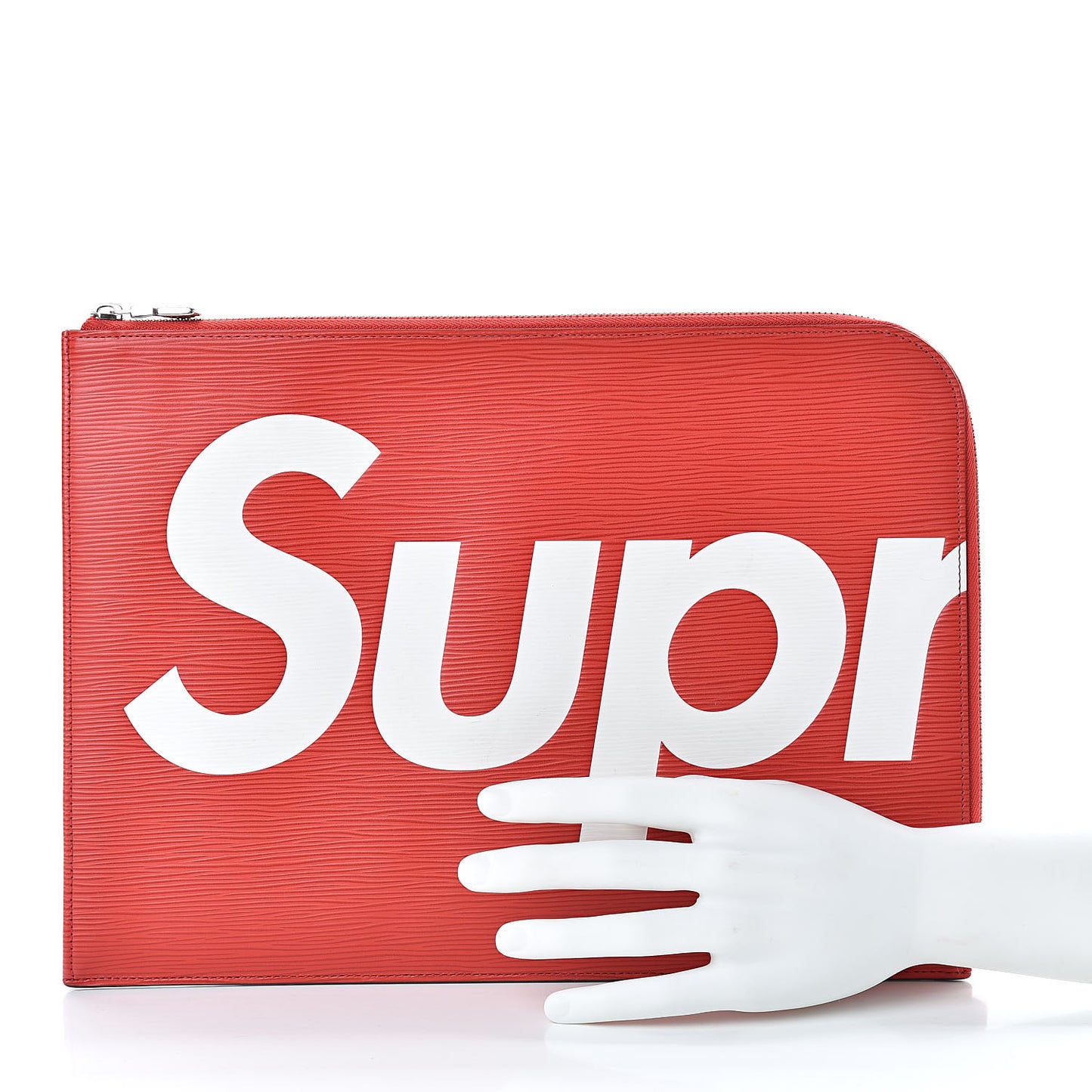 X SUPREME Epi Pochette Jour GM Red