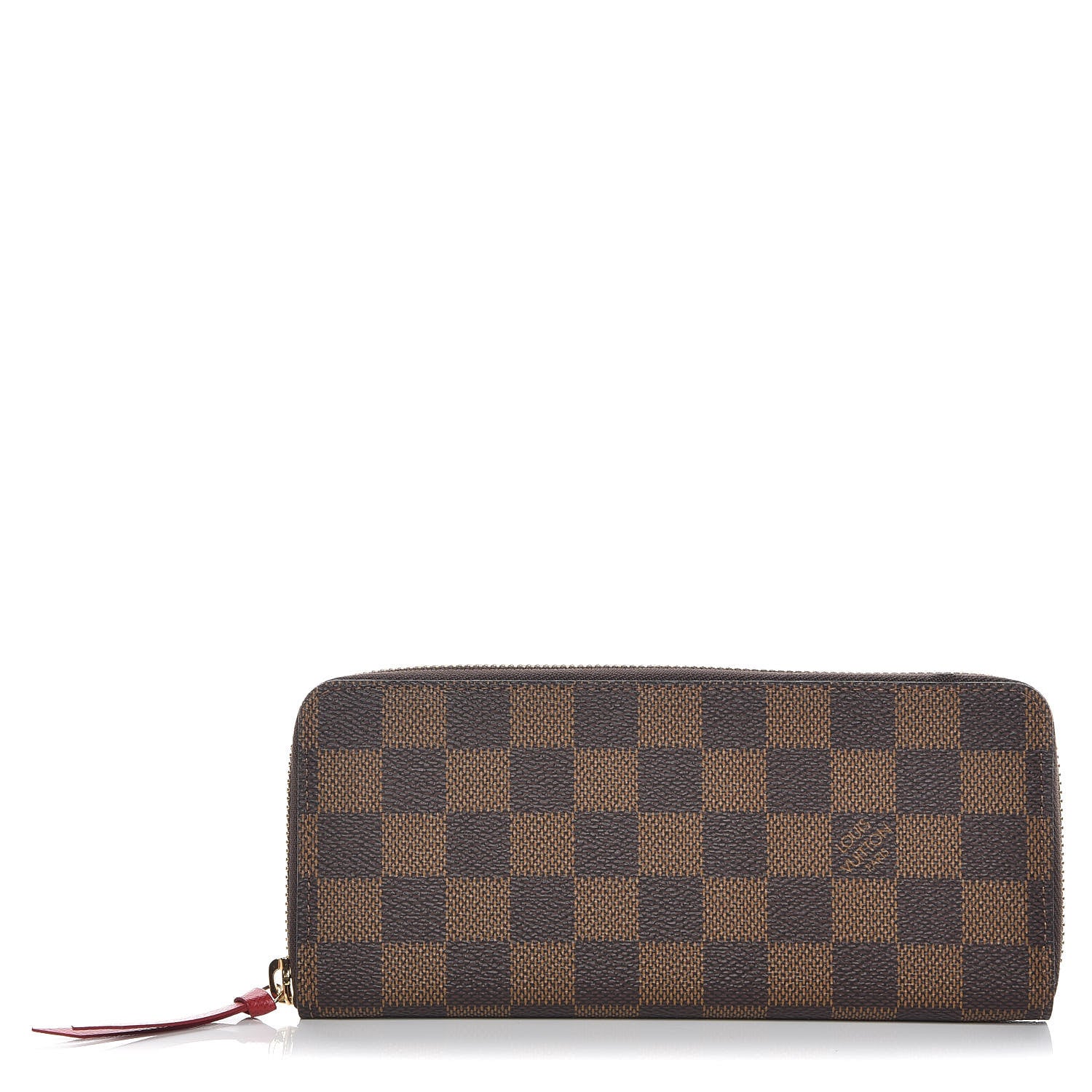Louis Vuitton Damier Ebene Clemence Wallet Cherry 1 of 9