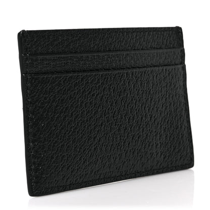 Gucci Pebbled Calfskin Animalier Card Holder Black 3 of 7