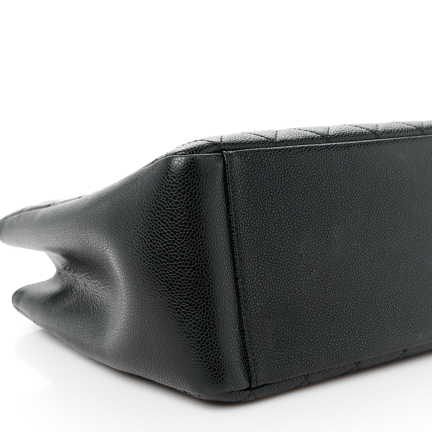 Caviar Quilted Grand Shopping Tote GST Black