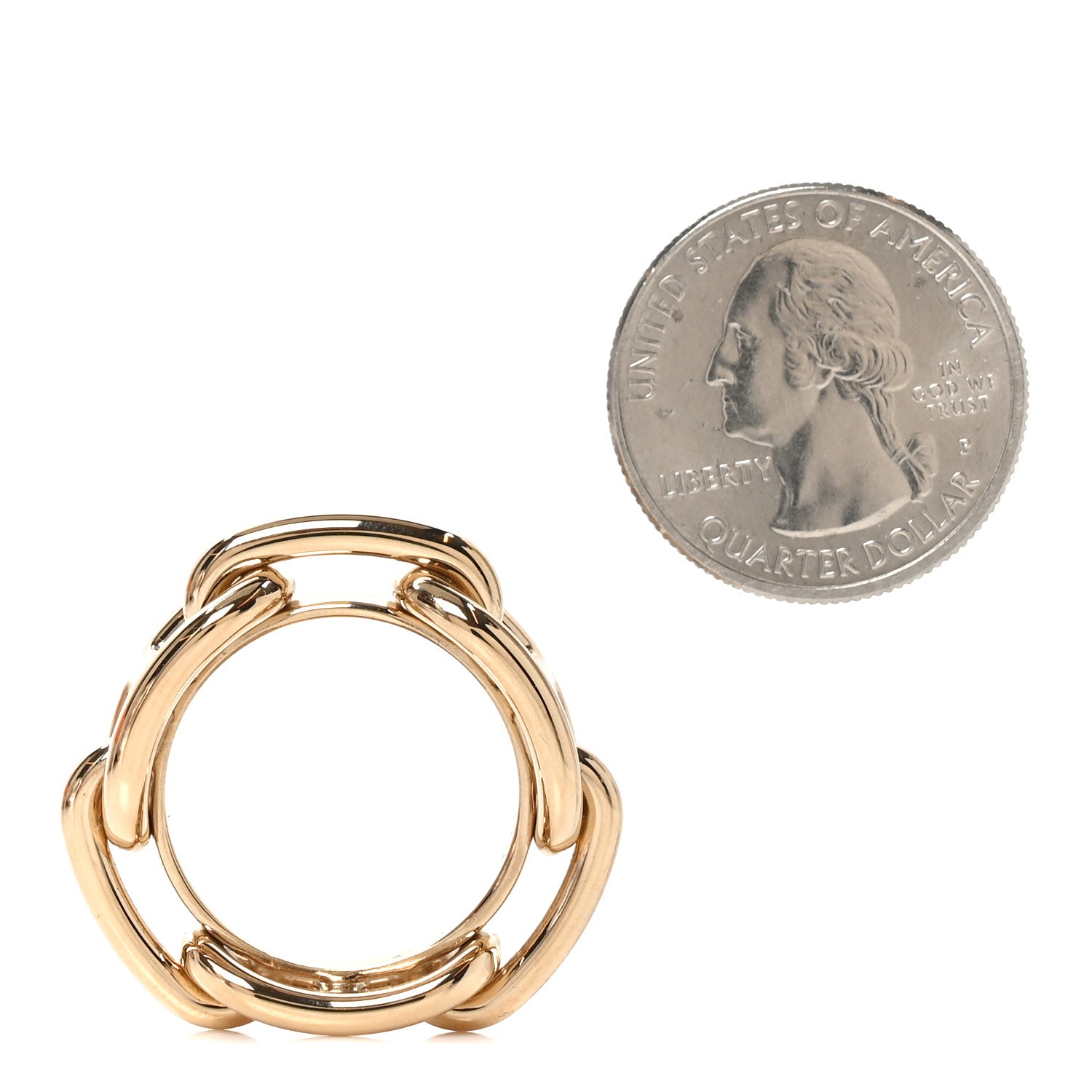 Hermes Permabrass Regate 90 Scarf Ring 2 of 6