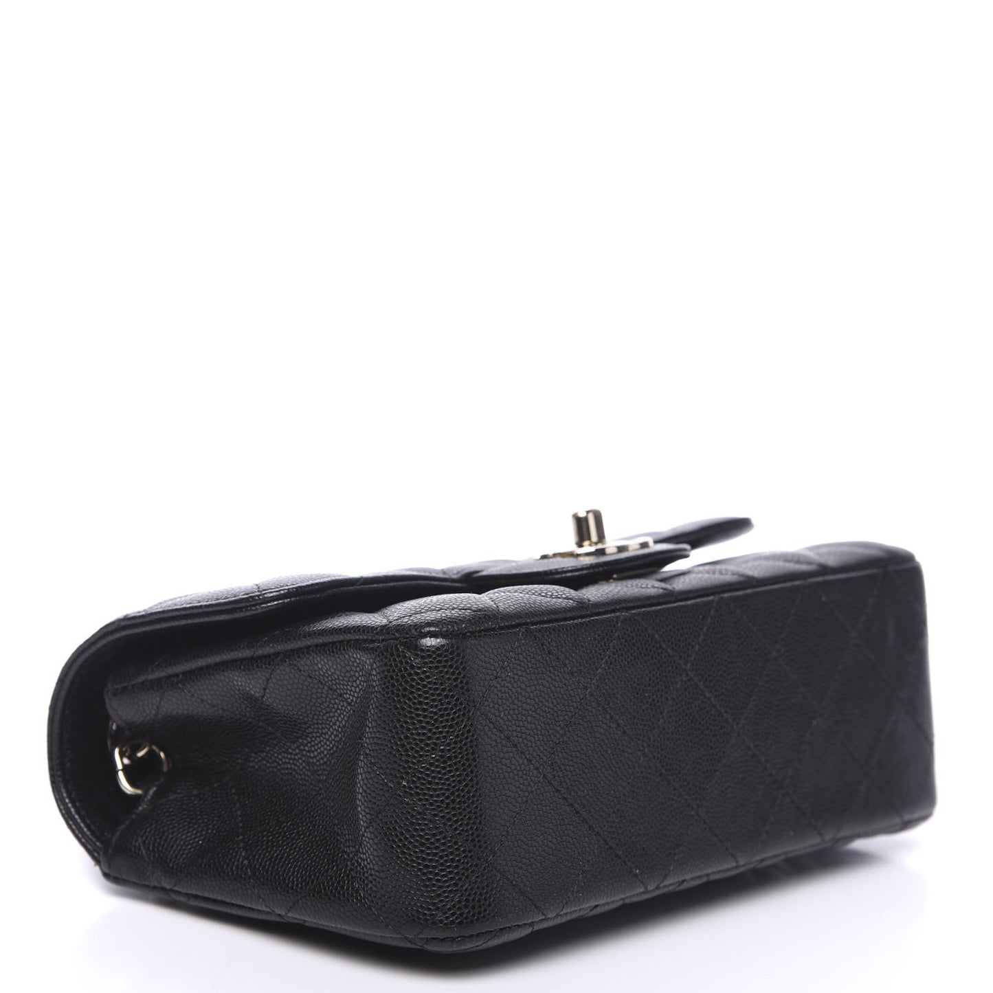 Caviar Quilted Mini Rectangular Flap Black