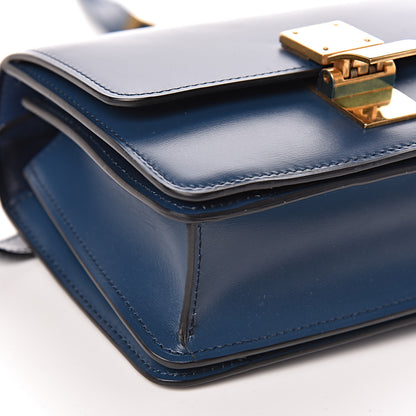 Celine Smooth Calfskin Small Classic Box Flap Bag Metallic Blue 9 of 11