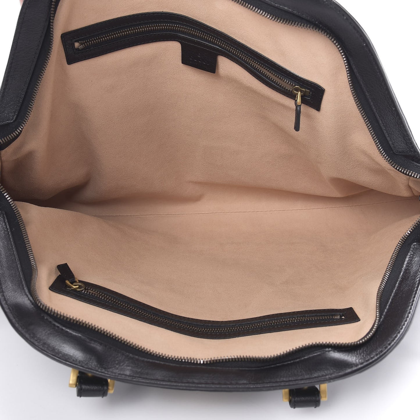 Calfskin Large Re(Belle) Top Handle Bag Black