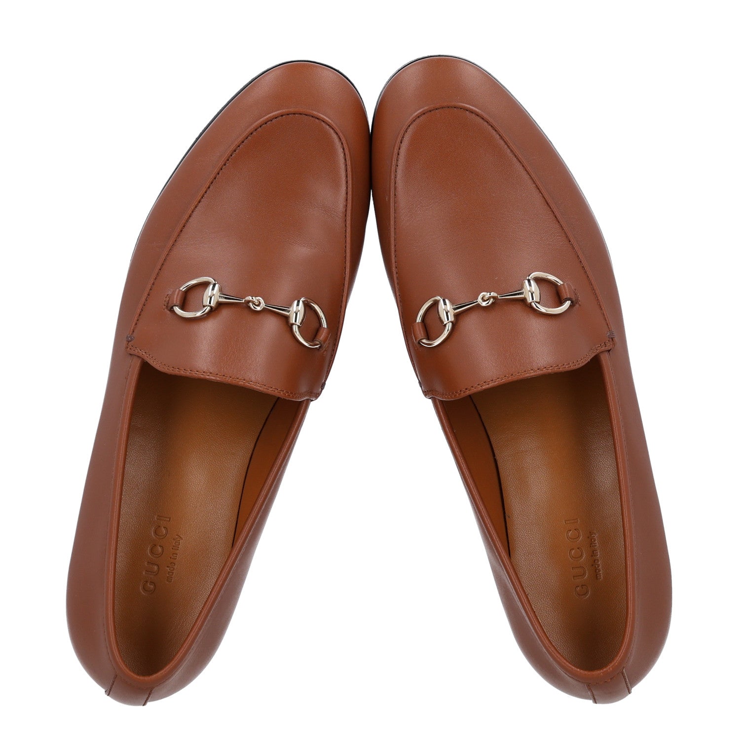 Gucci Calfskin Womens Jordaan Loafers 37 Sweet Chestnut 2 of 11