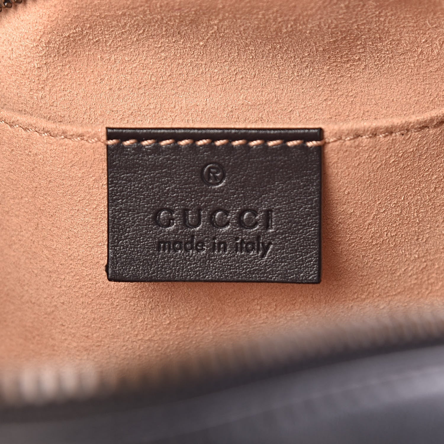 Gucci Calfskin Matelasse Small GG Marmont Chain Shoulder Bag Black 6 of 12