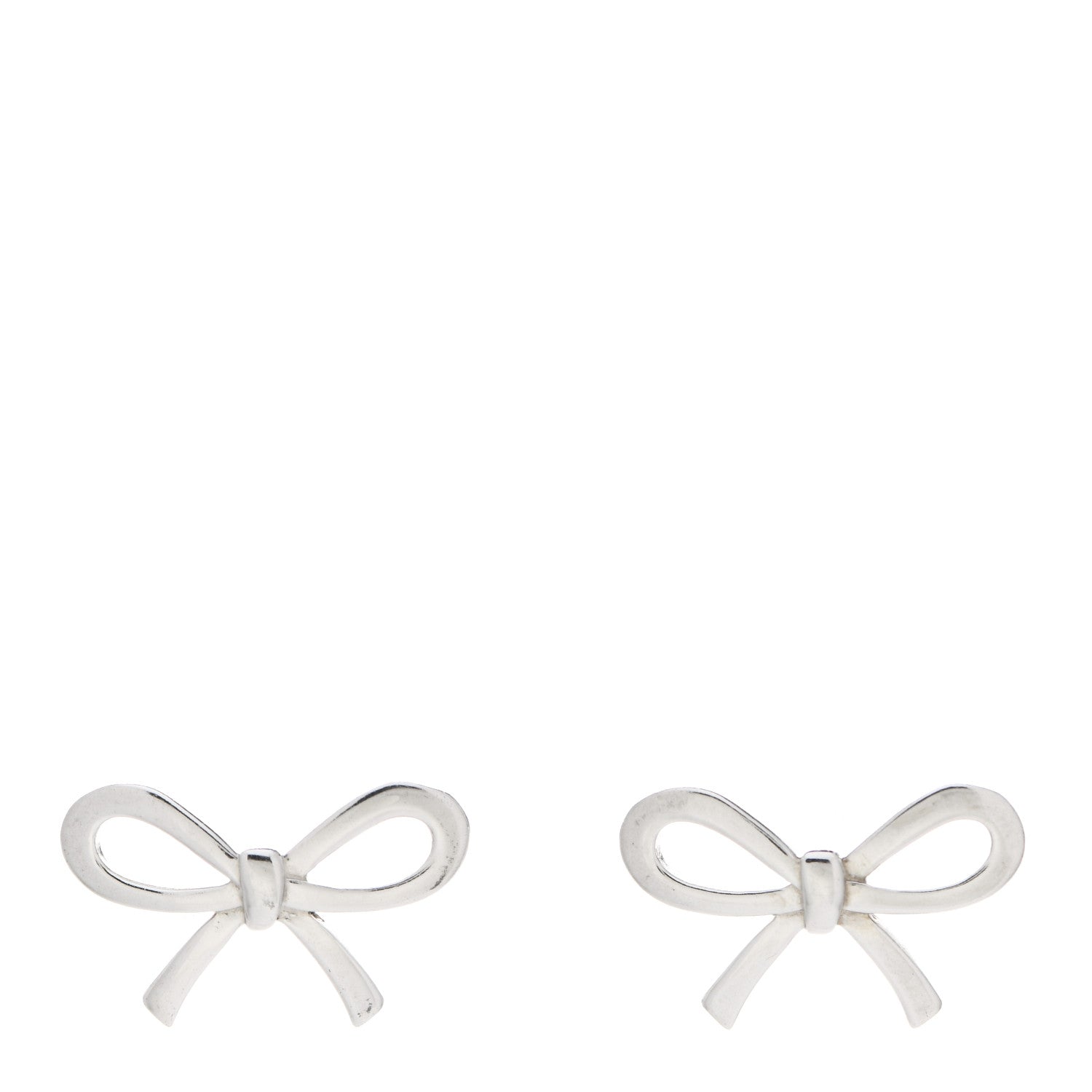Tiffany Sterling Silver Bow Earrings 1 of 5