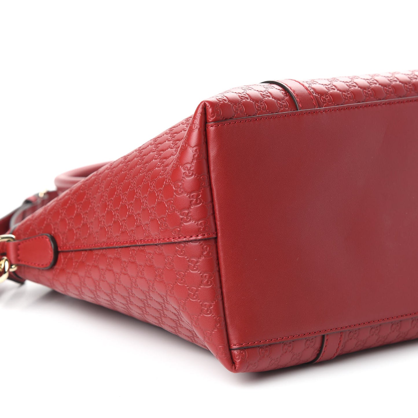 Soft Microguccissima Dome Satchel Red