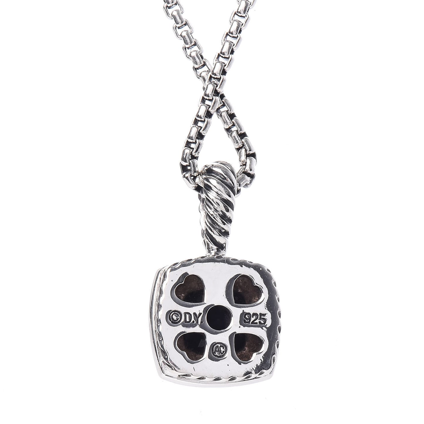 Sterling Silver Diamond Black Onyx 7mm Petite Albion Necklace