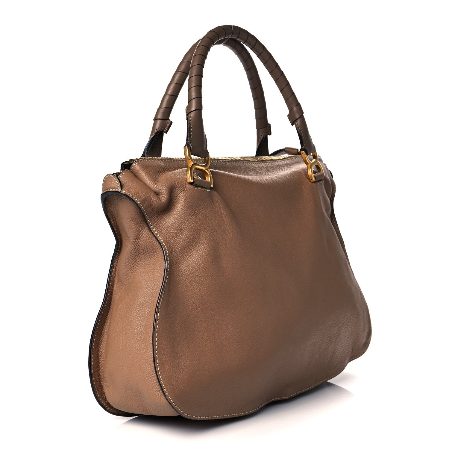 Chloe Calfskin Large Marcie Satchel Nut 2 of 9