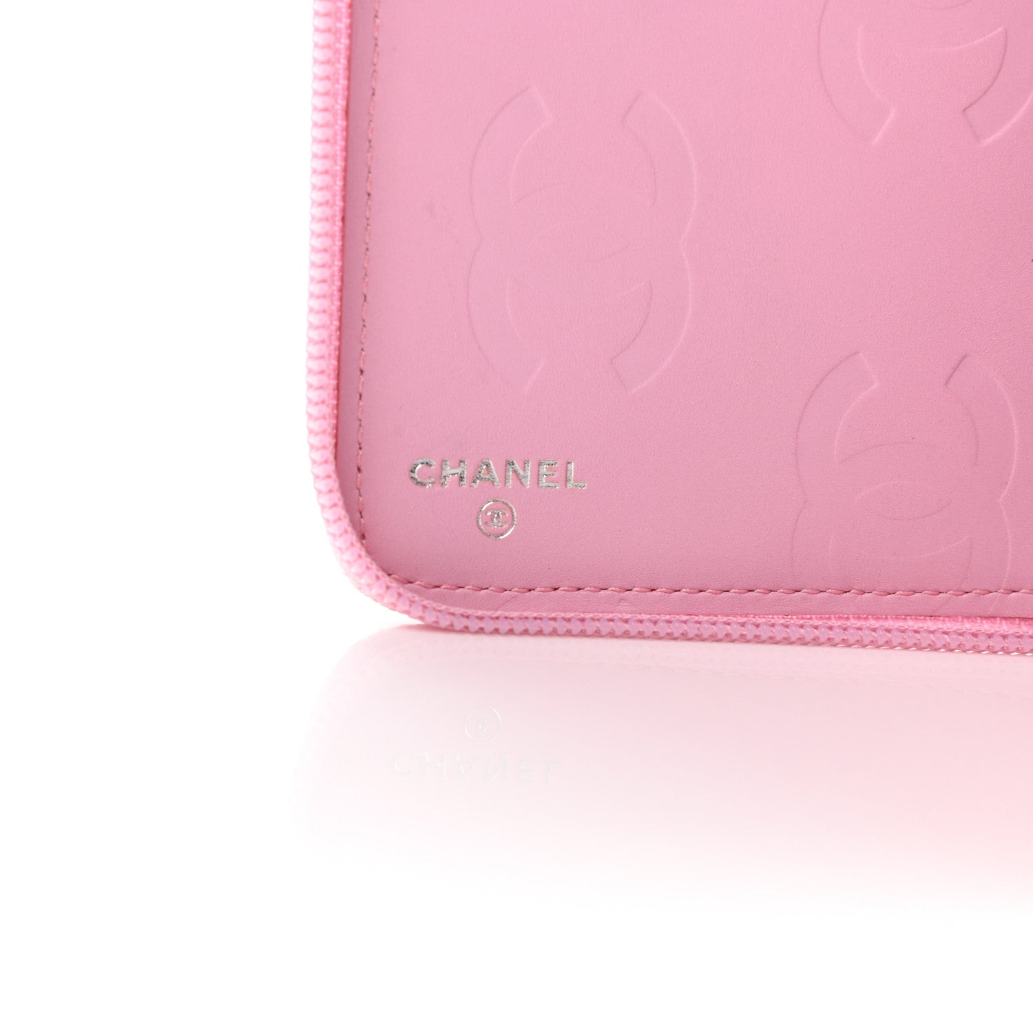 Chanel Calfskin Cambon Zip Around Organizer Wallet Pink 6 of 13