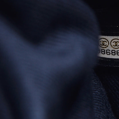 Chanel Denim Deauville Bowling Bag Dark Blue 7 of 7