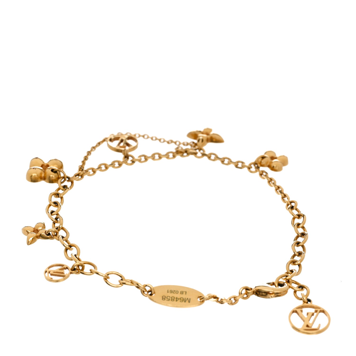 Louis Vuitton Metal Monogram Blooming Supple Bracelet 1651675