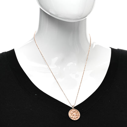 Jennifer Meyer 18K Rose Gold Diamond Good Luck Pendant Necklace 2 of 5