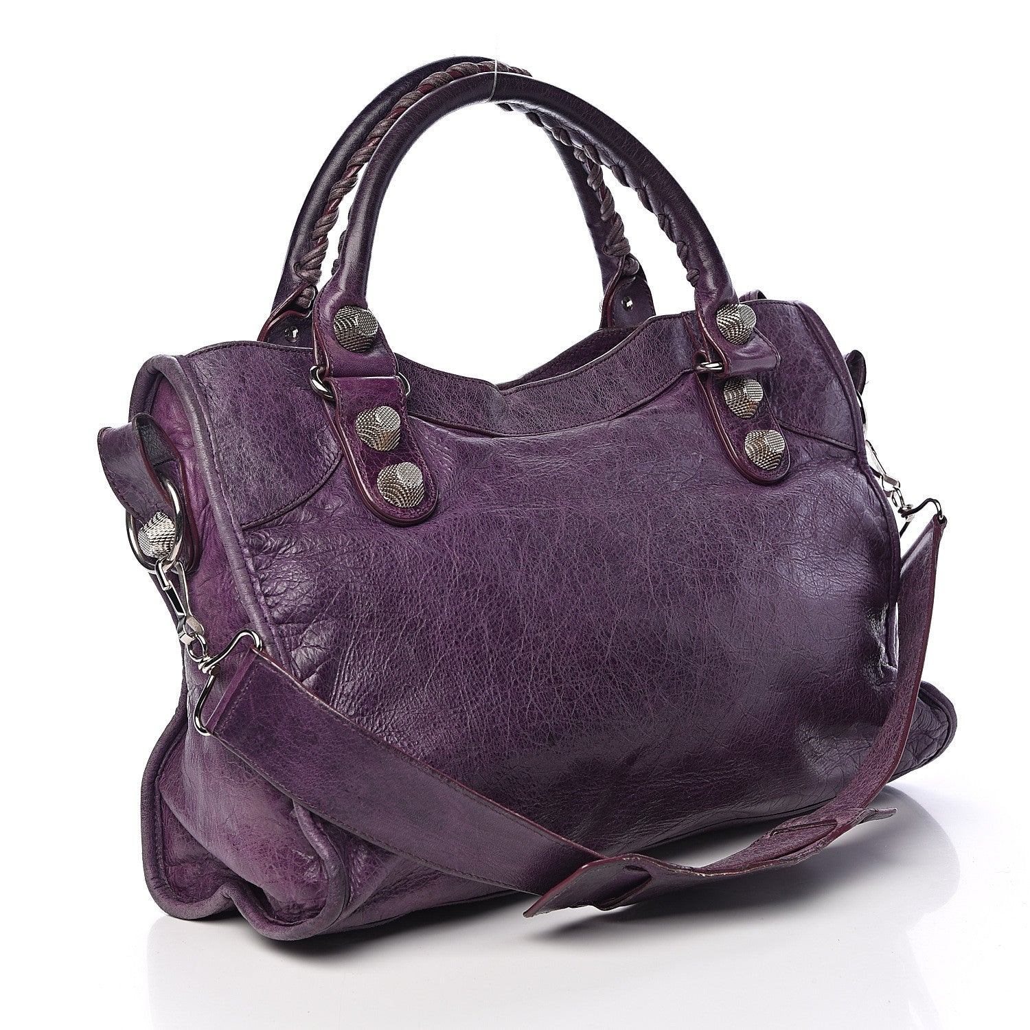 Balenciaga Agneau Giant 21 Silver Hardware City Raisin 3 of 14