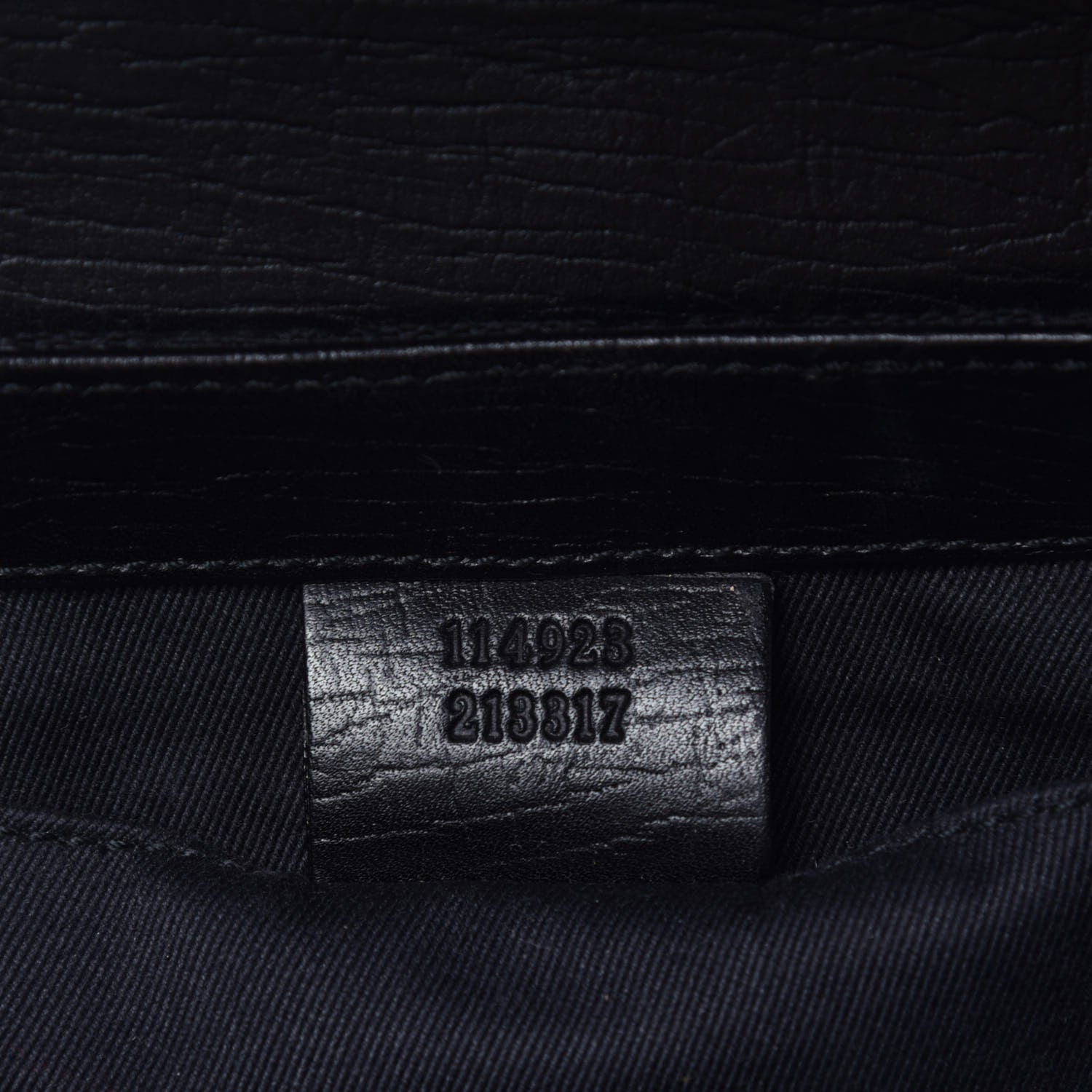 Gucci Monogram Horsebit Chain Clutch Black 7 of 9