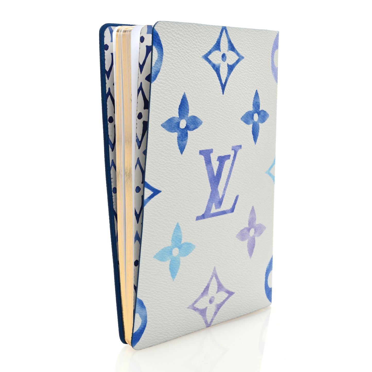 Monogram Watercolor Clemence Notebook Blue