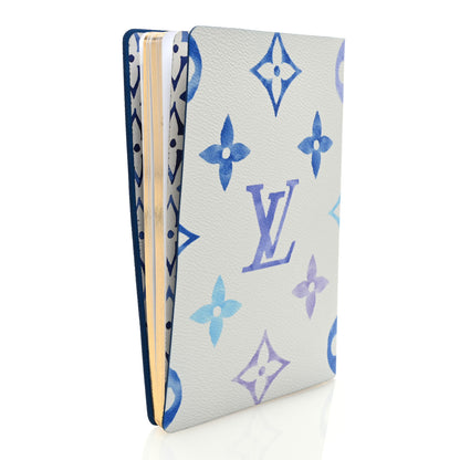Louis Vuitton Monogram Watercolor Clemence Notebook Blue 3 of 6