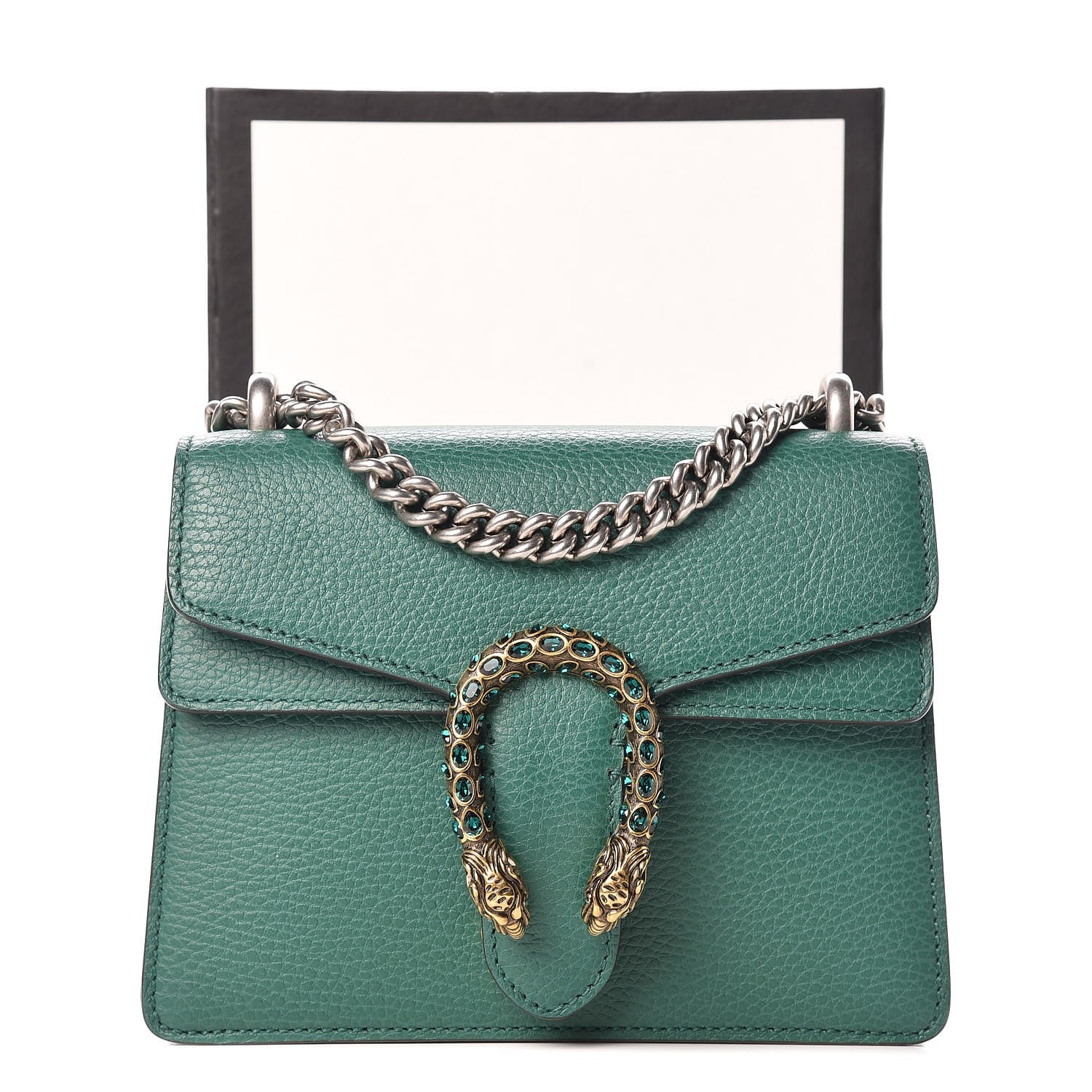 Gucci Calfskin Mini Dionysus Shoulder Bag Emerald 11 of 11