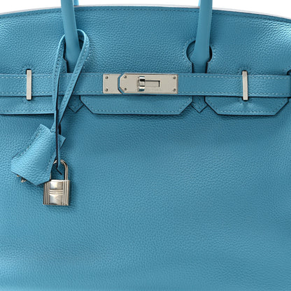 Hermes Togo Birkin 30 Blue Du Nord 8 of 14