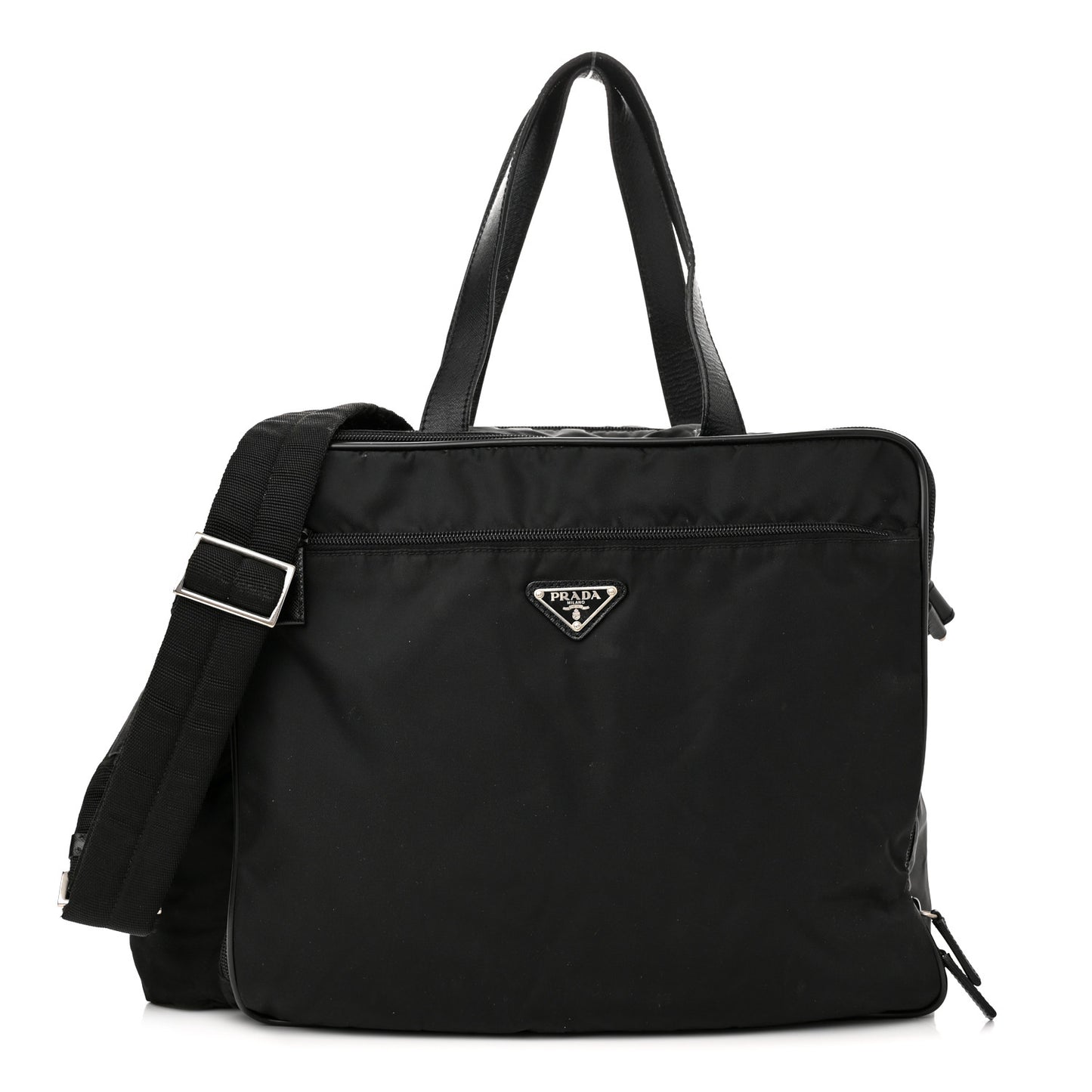 Tessuto Nylon Travel Briefcase Black