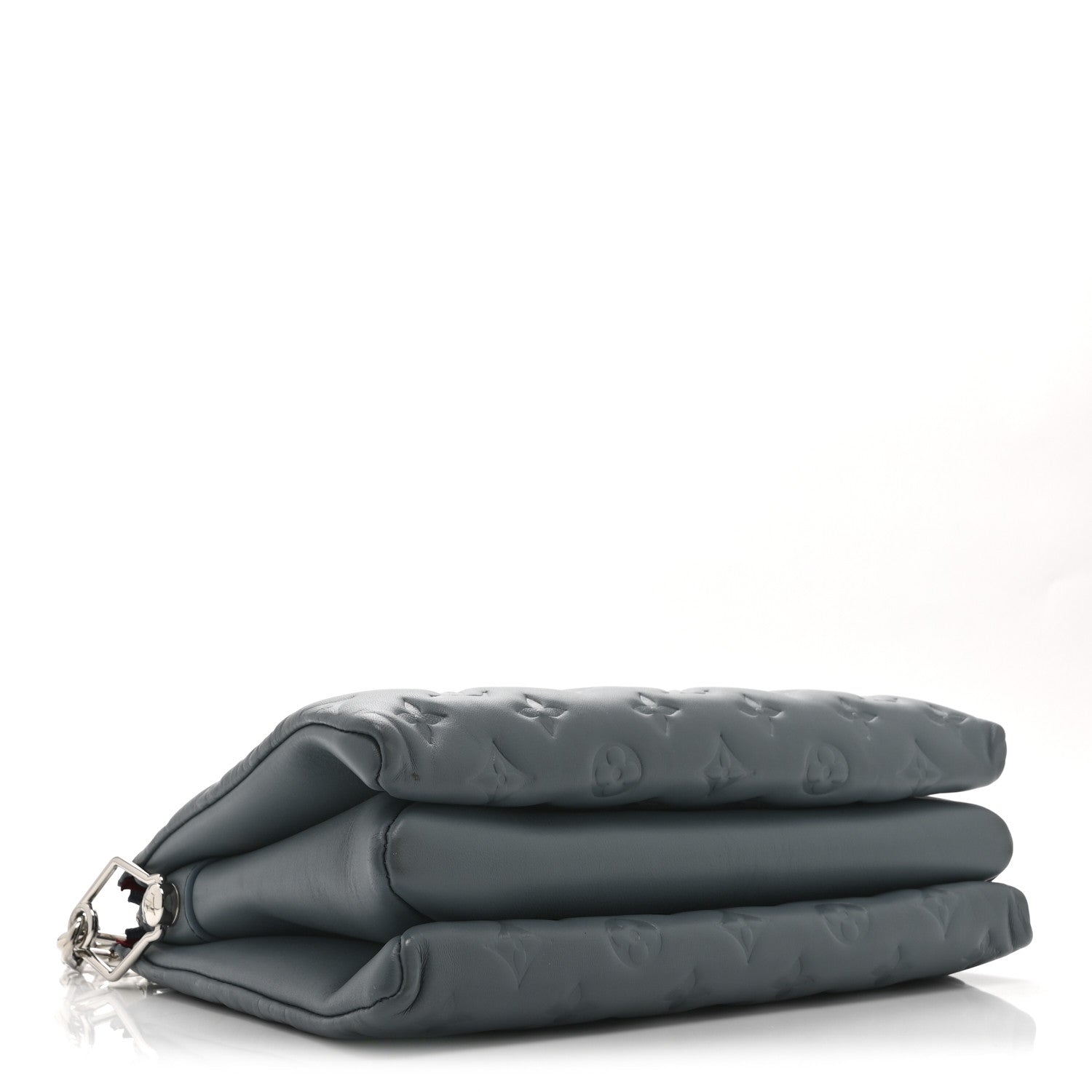 Louis Vuitton Lambskin Embossed Monogram Coussin PM Blue Glacier 4 of 9