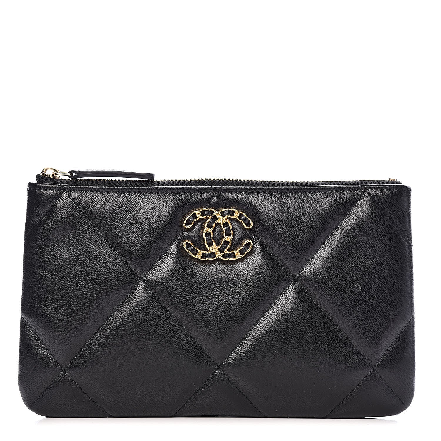 Chanel Goatskin Quilted 19 Cosmetic Case Black 1 of 8