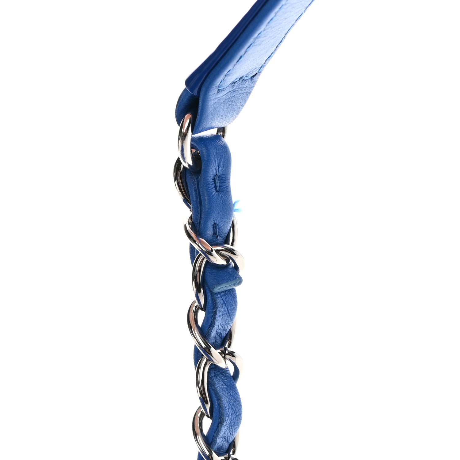 Chanel Patent Quilted Large Coco Shine Flap Blue 13 of 14