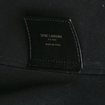 Saint Laurent Calfskin Large Shopping Tote Black 7 of 12