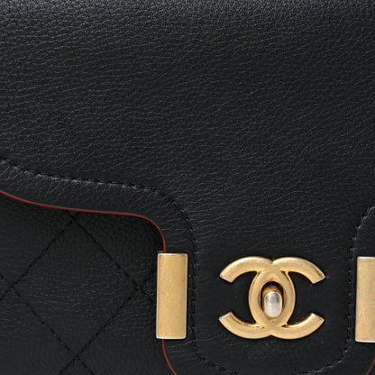 Chanel Calfskin Stitched Archi Chic Large Tote Black 9 of 17