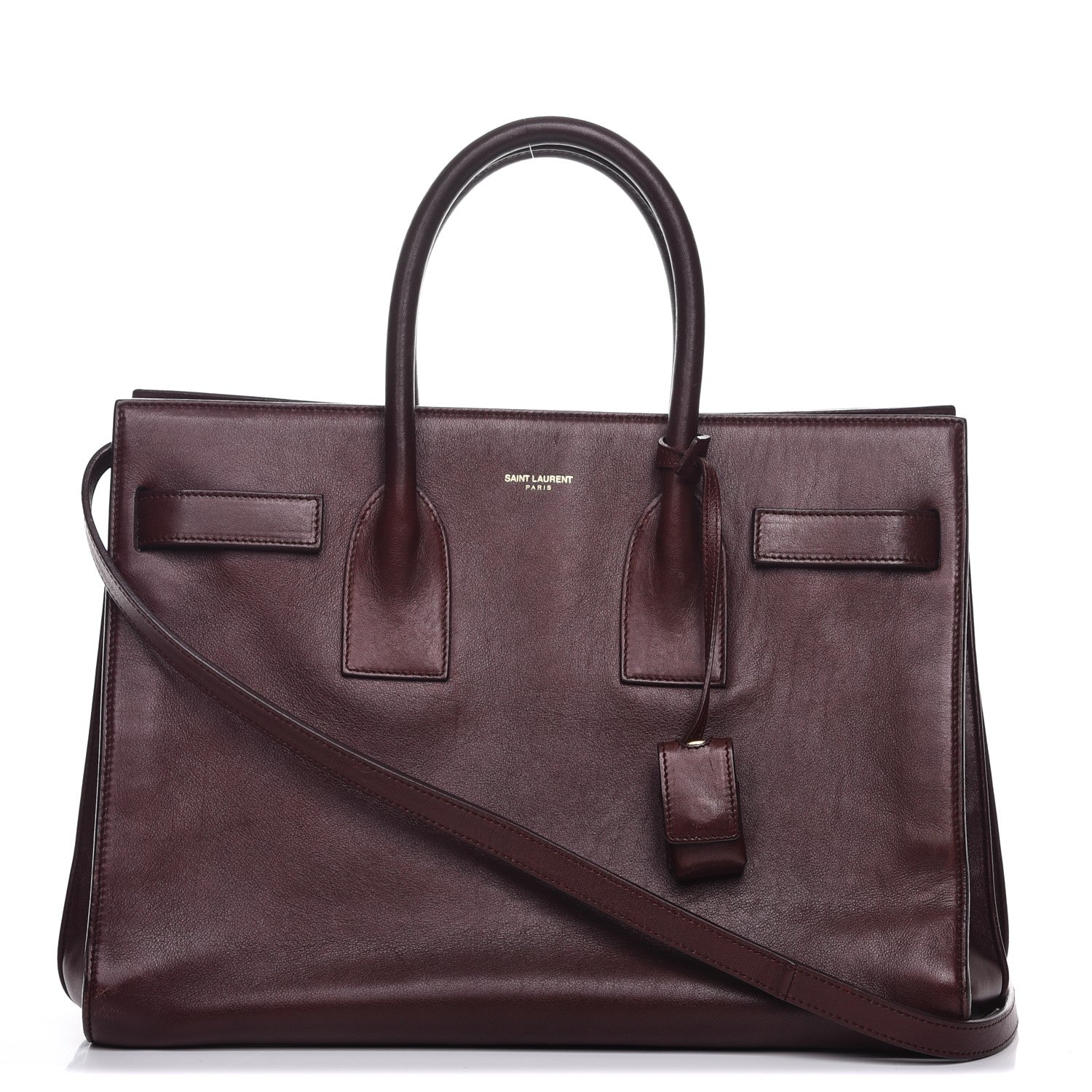 Saint Laurent Calfskin Small Sac De Jour Amarena 1 of 14