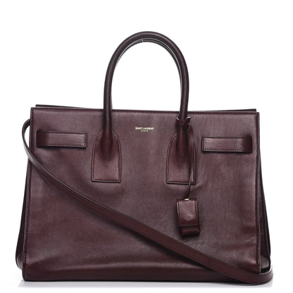 Saint Laurent Calfskin Small Sac De Jour Amarena 1 of 14
