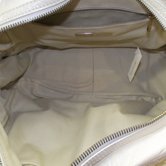 Marc Jacobs Patent Quilted Ursula Bowler Chalk 8 of 10