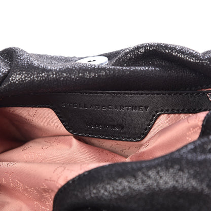 Stella McCartney Shaggy Deer Mini Falabella Fold Over Tote Black 6 of 7