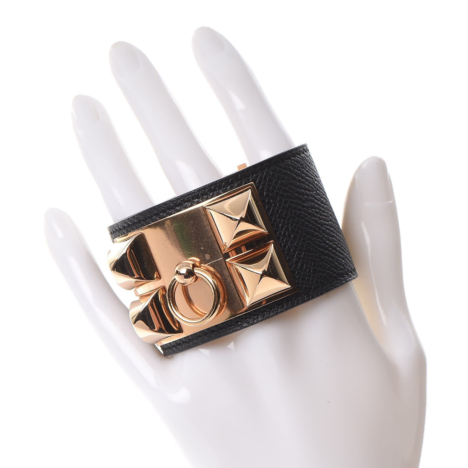 Hermes Epsom Collier de Chien CDC Bracelet S Black 2 of 9