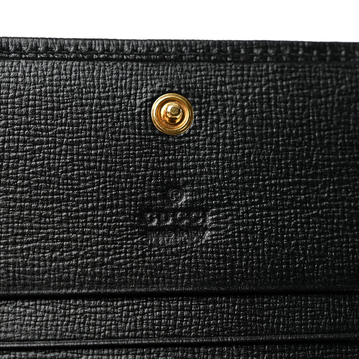 Gucci Azalea Calfskin Marina Card Case Black 6 of 10