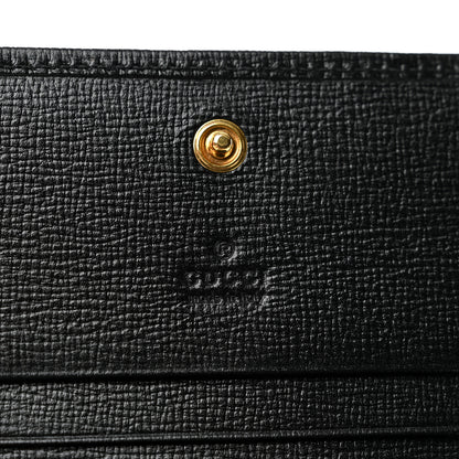 Gucci Azalea Calfskin Marina Card Case Black 6 of 10