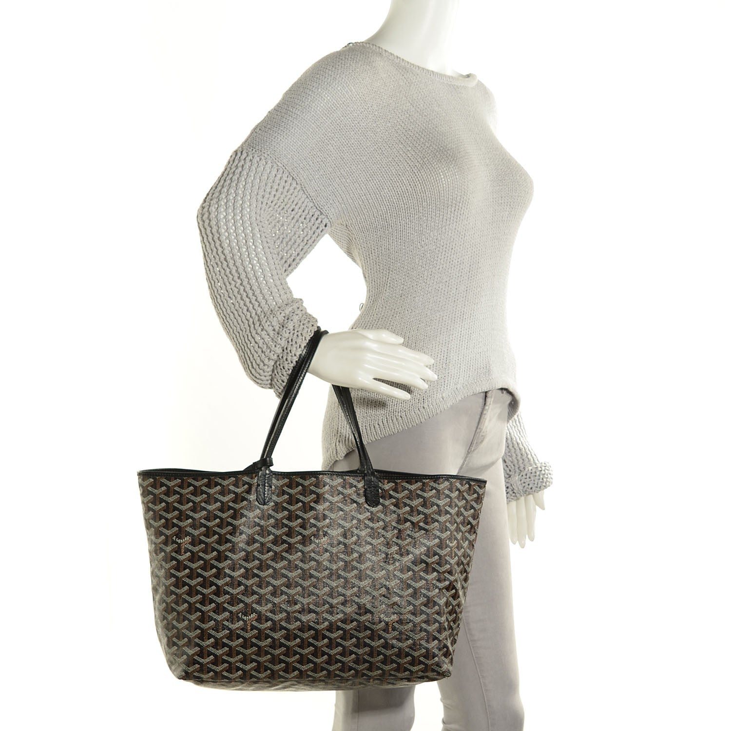 Goyard Goyardine Saint Louis PM Black 2 of 9