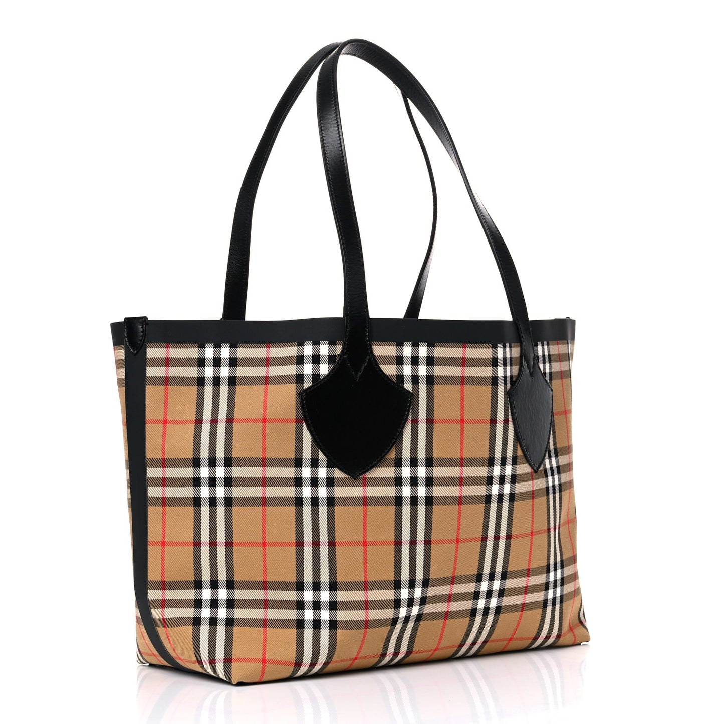 Vintage Check Medium The Giant Reversible Tote Antique Yellow Bright Red
