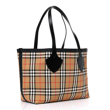 Burberry Vintage Check Medium The Giant Reversible Tote Antique Yellow Bright Red 5 of 21