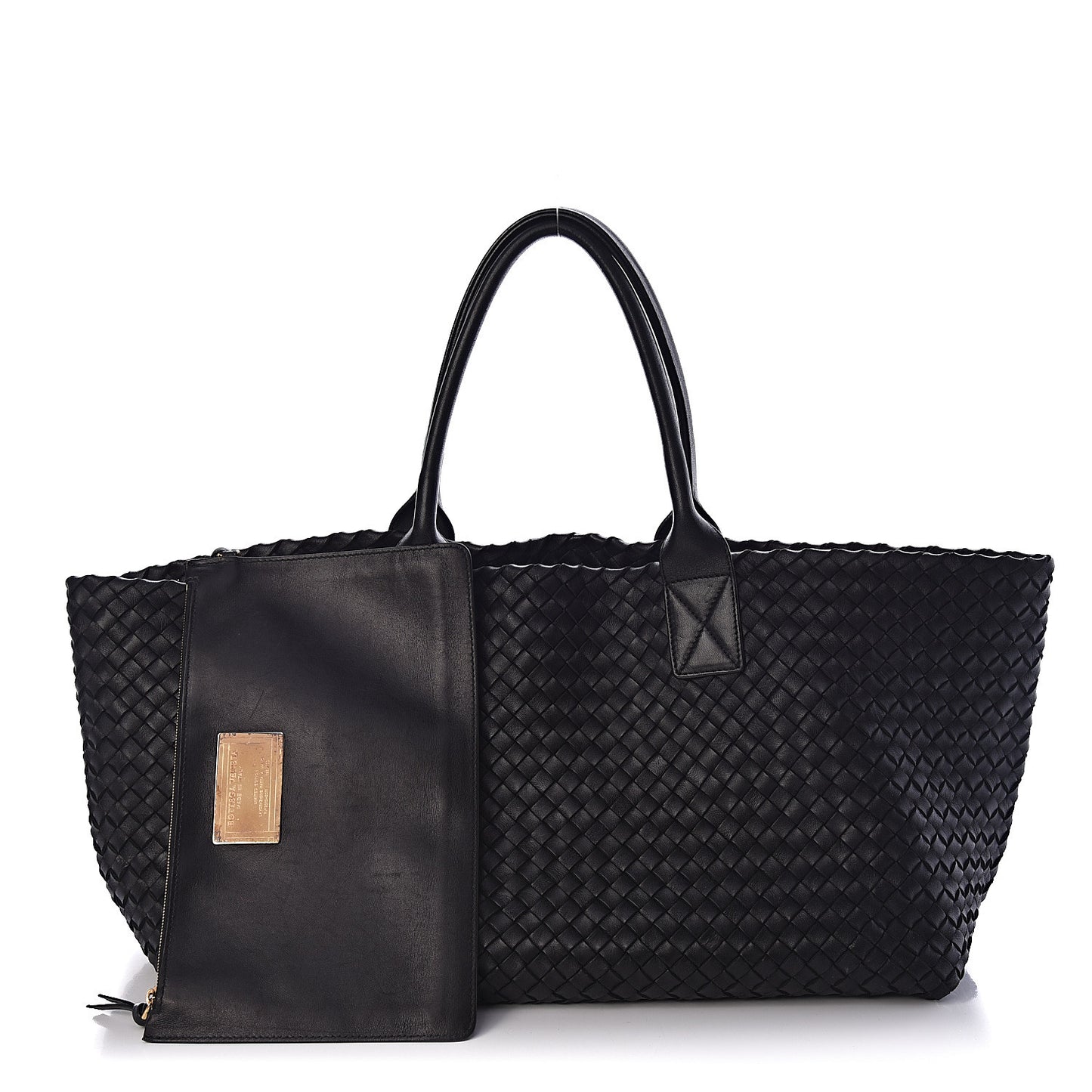 Nappa Intrecciato Medium Cabat Black