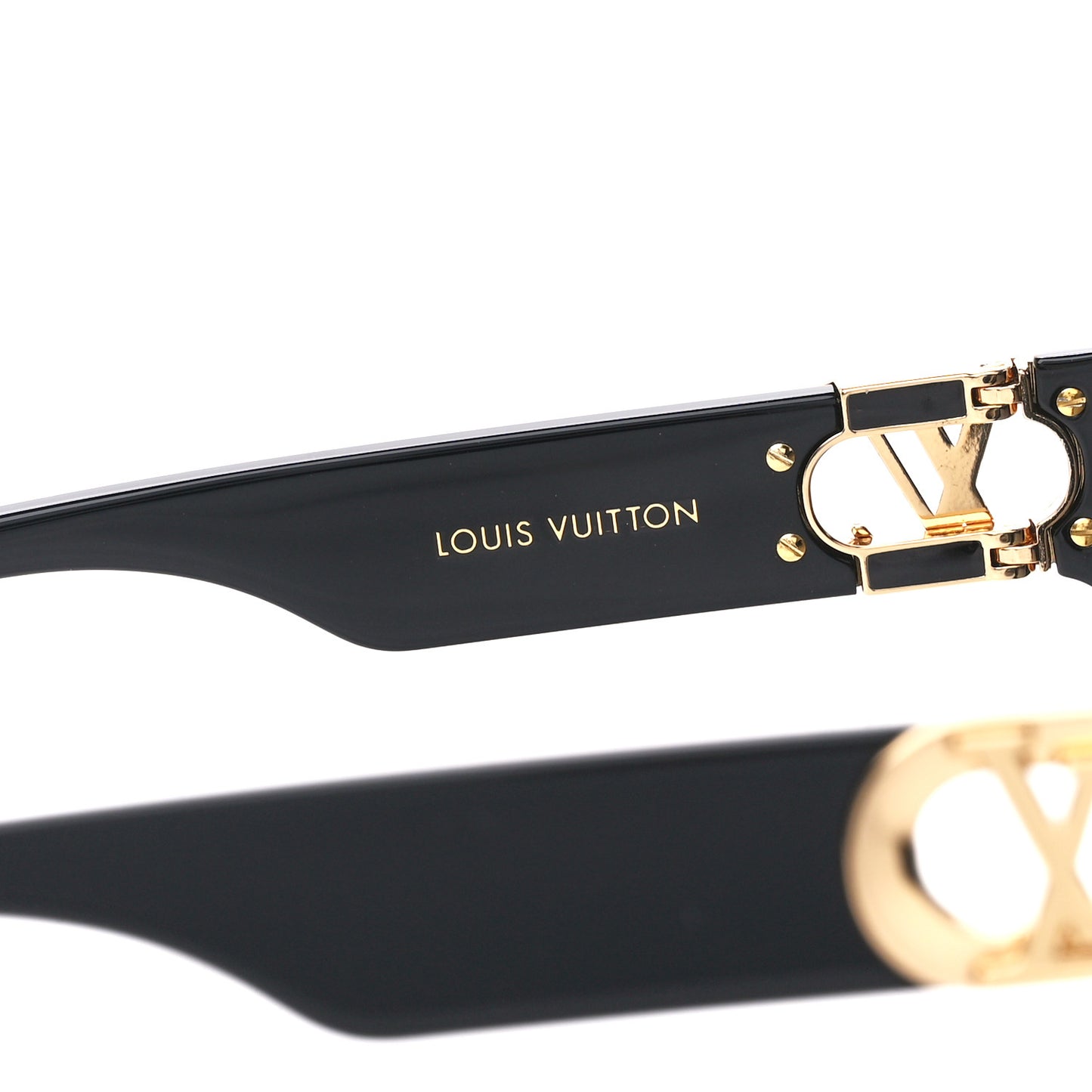 Acetate LV Link PM Square Sunglasses Z1566W Black