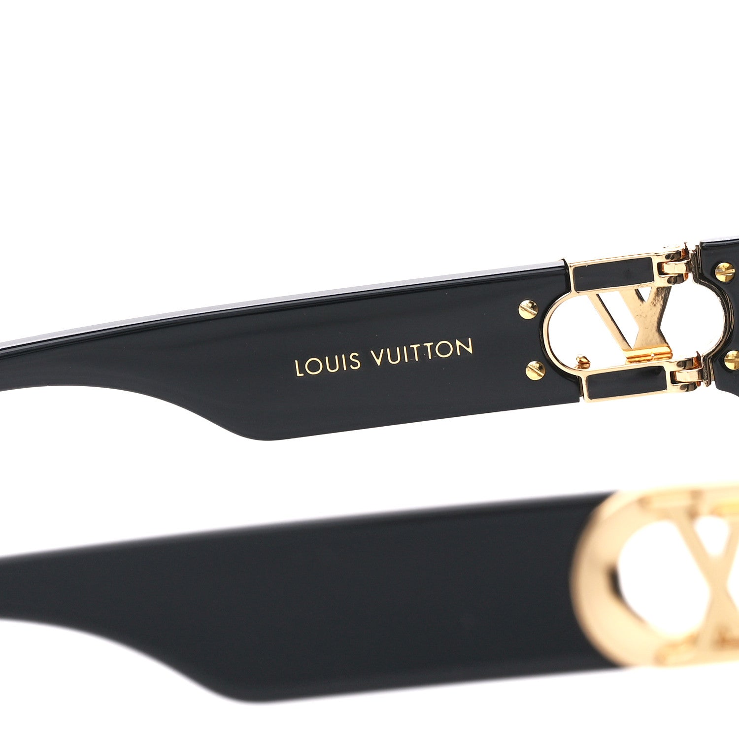 Louis Vuitton Acetate LV Link PM Square Sunglasses Z1566W Black 5 of 9