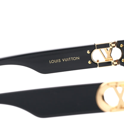 Louis Vuitton Acetate LV Link PM Square Sunglasses Z1566W Black 5 of 9