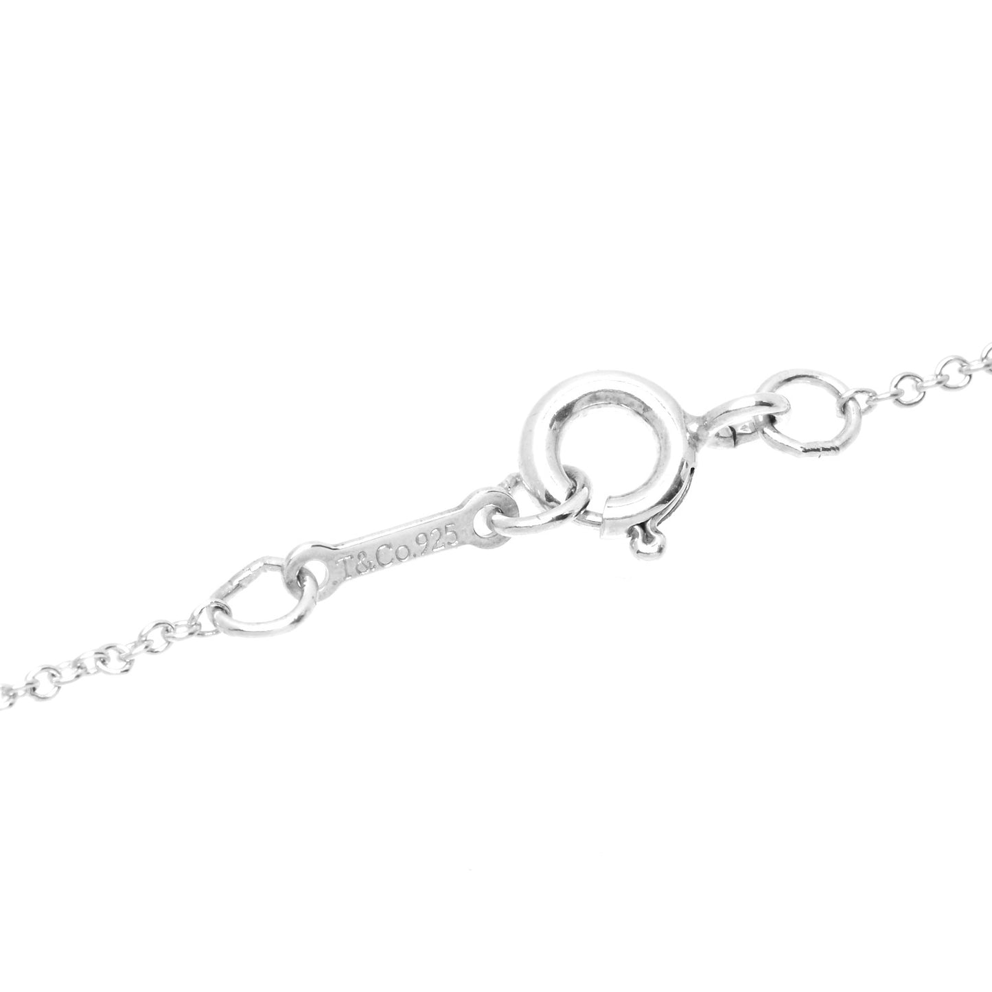 Sterling Silver Diamond Paloma Picasso Love and Kisses Bar Pendant Necklace