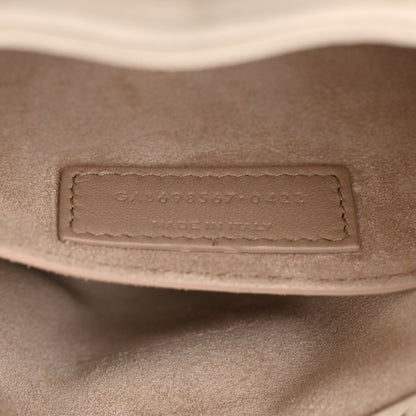 Saint Laurent Lambskin Quilted Le 57 Diamond Shoulder Bag Crema Soft 7 of 12