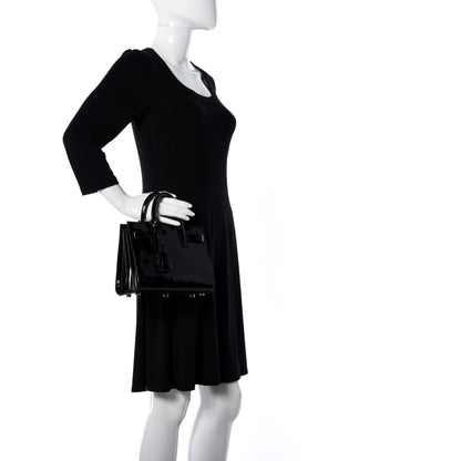 Saint Laurent Vernice Diamond Calfskin Nano Sac de Jour Black 3 of 6